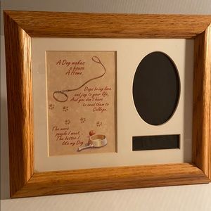 DOG Large Picture Frame Wooden